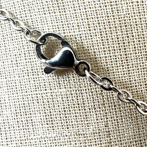 Nolan Miller Triple Heart Rhinestone Pendant Necklace - Picture 7 of 9